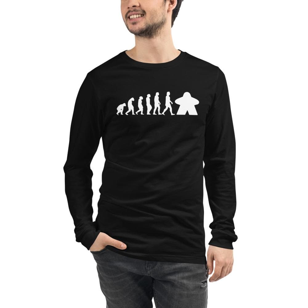 Meeple Evolution Unisex Long Sleeve T-shirt