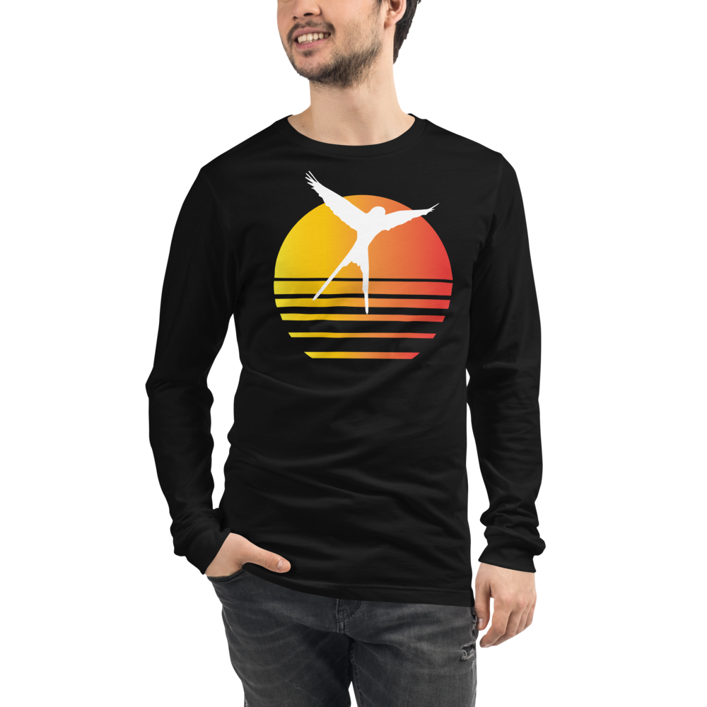 Wingspan Synthwave Unisex Long Sleeve T-Shirt
