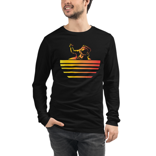 Terraforming Mars/ On Mars Synthwave Unisex Long Sleeve T-Shirt