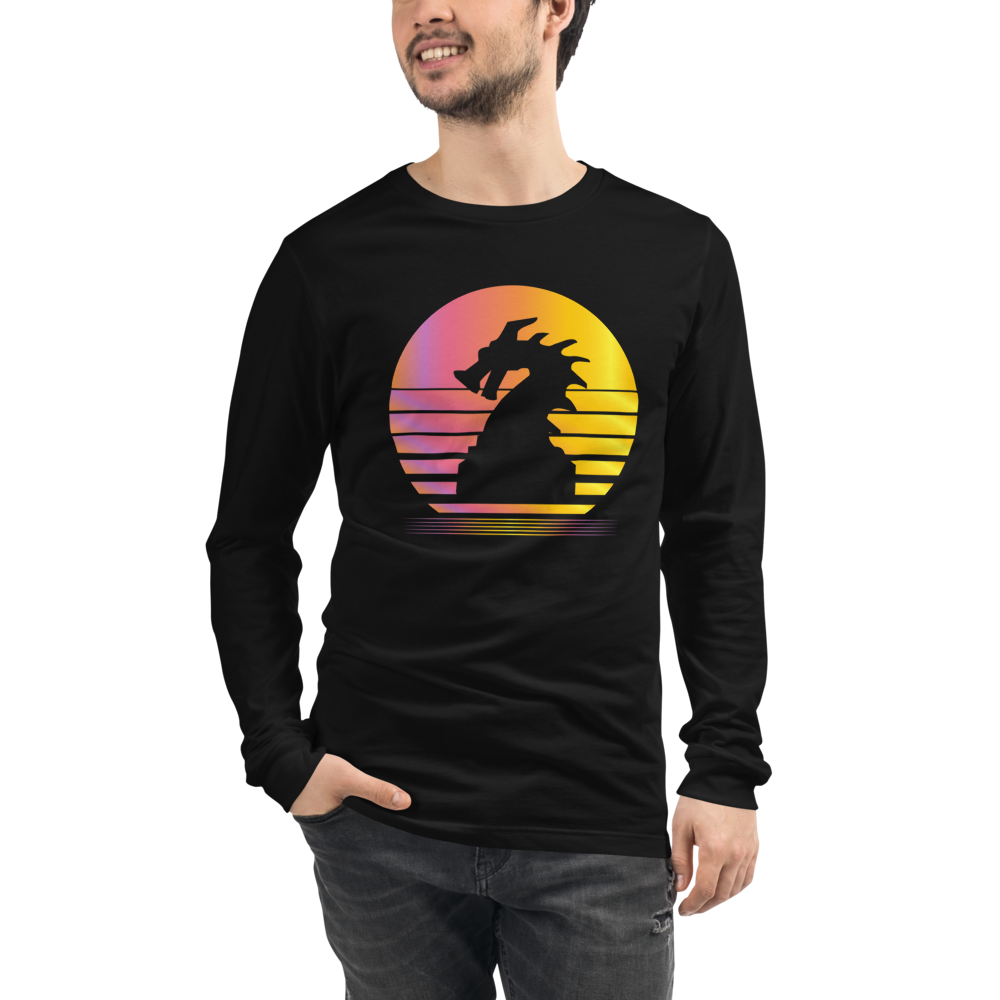 Clank Synthwave Unisex Long Sleeve T-Shirt