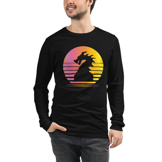 Clank Synthwave Unisex Long Sleeve T-Shirt