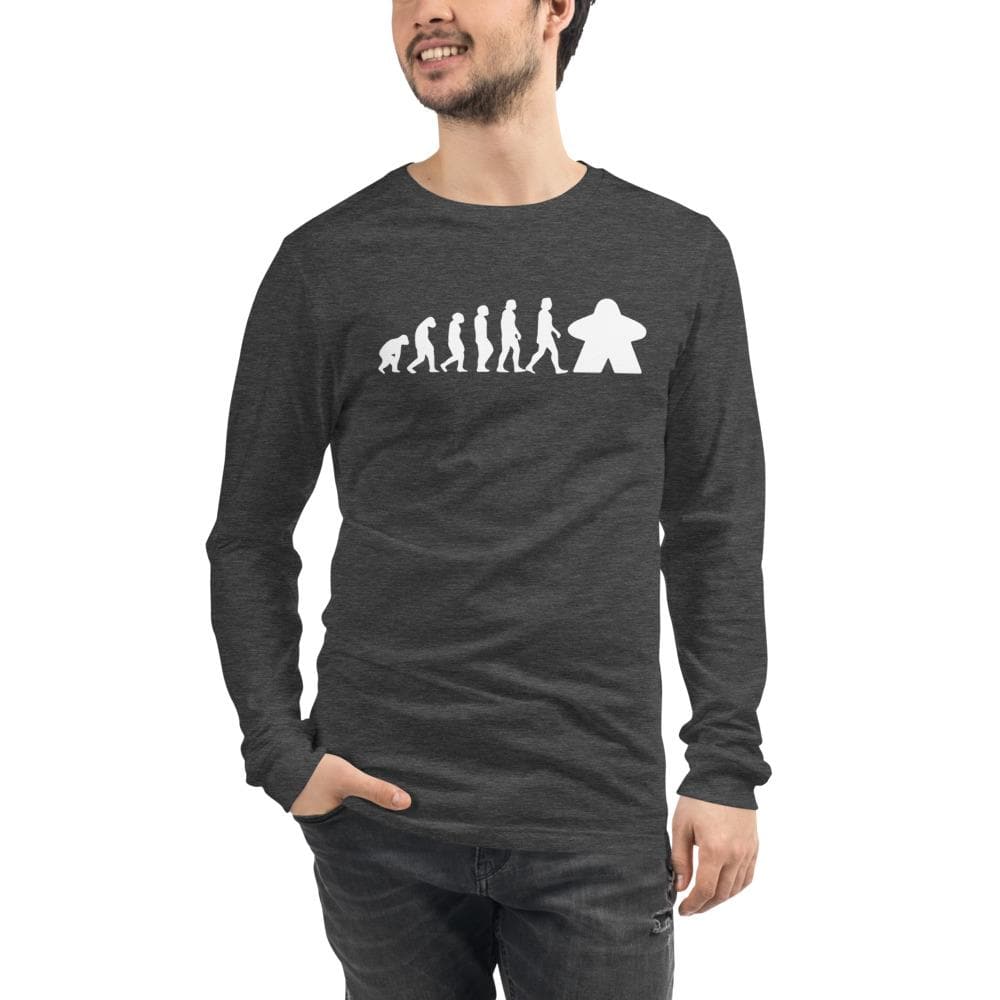 Meeple Evolution Unisex Long Sleeve T-shirt