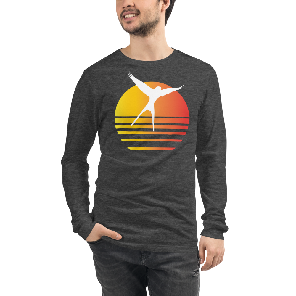 Wingspan Synthwave Unisex Long Sleeve T-Shirt