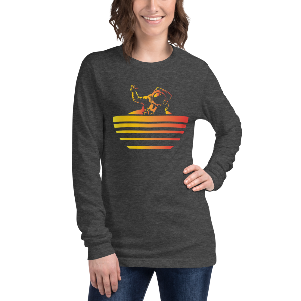 Terraforming Mars/ On Mars Synthwave Unisex Long Sleeve T-Shirt