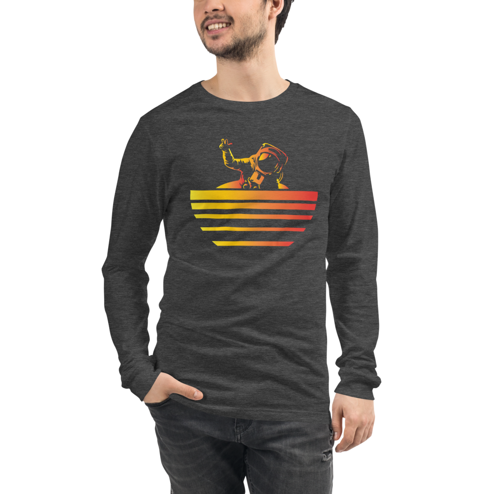 Terraforming Mars/ On Mars Synthwave Unisex Long Sleeve T-Shirt