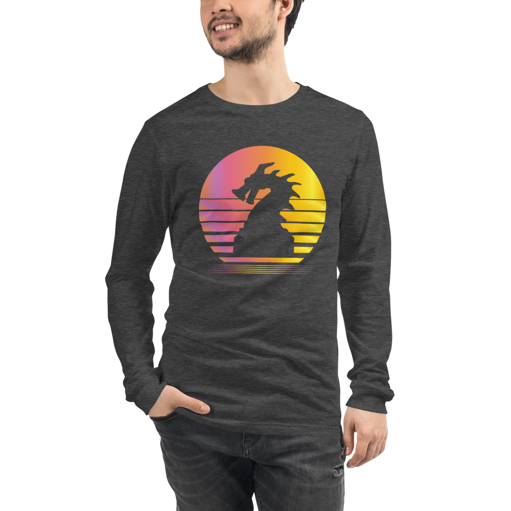Clank Synthwave Unisex Long Sleeve T-Shirt
