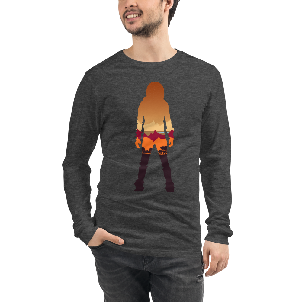 Terraforming Mars/ On Mars Silhouette Unisex Long Sleeve T-Shirt