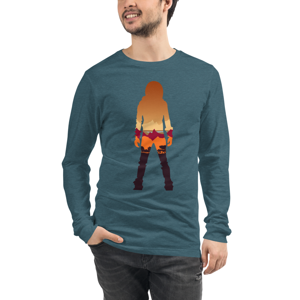 Terraforming Mars/ On Mars Silhouette Unisex Long Sleeve T-Shirt