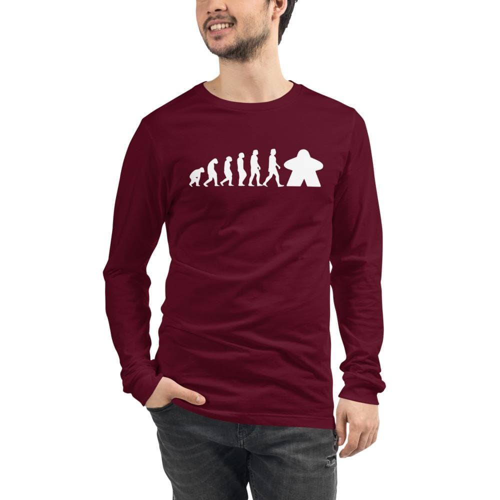 Meeple Evolution Unisex Long Sleeve T-shirt