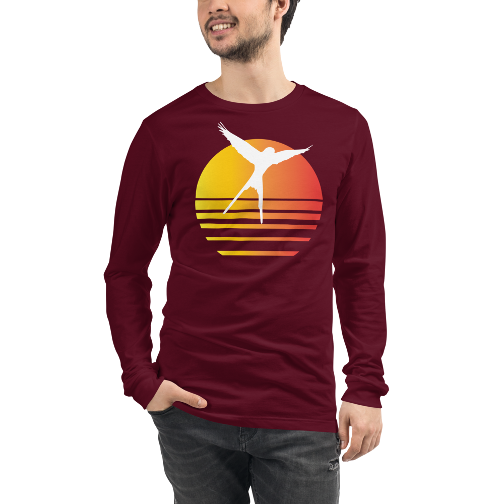 Wingspan Synthwave Unisex Long Sleeve T-Shirt