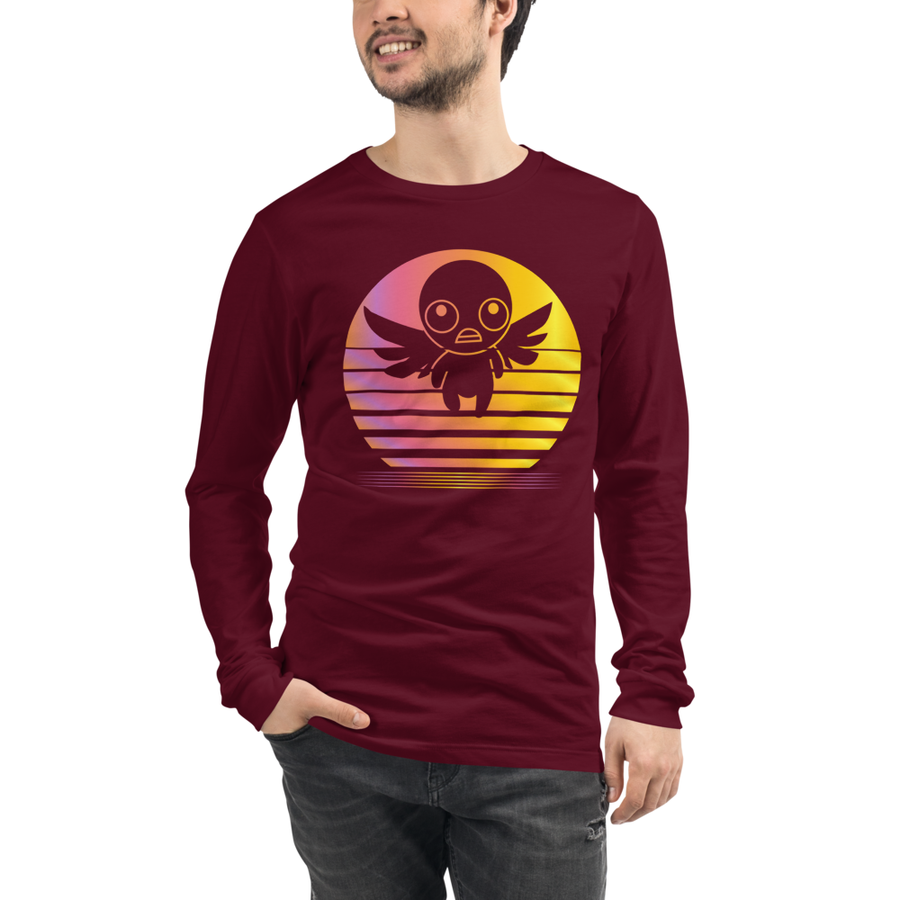 The Binding of Isaac Synthwave Unisex Long Sleeve T-Shirt