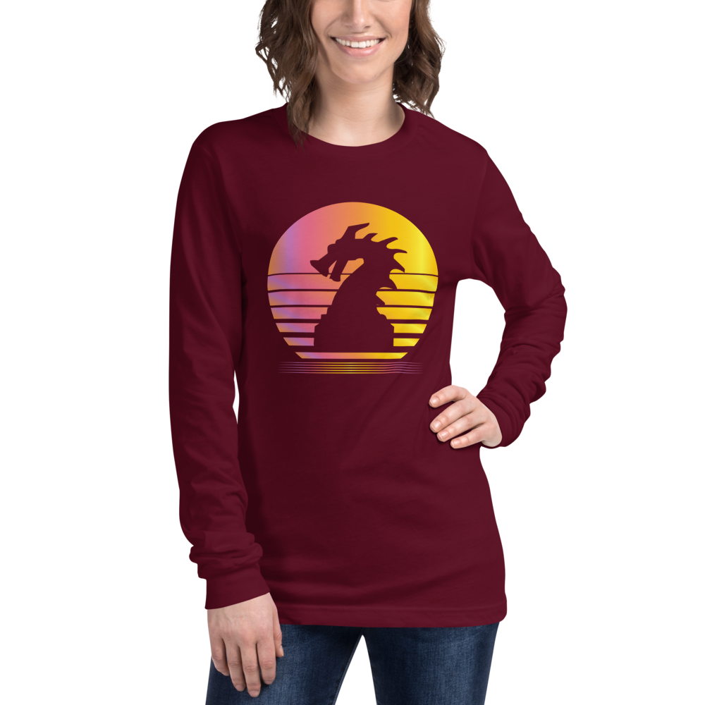 Clank Synthwave Unisex Long Sleeve T-Shirt