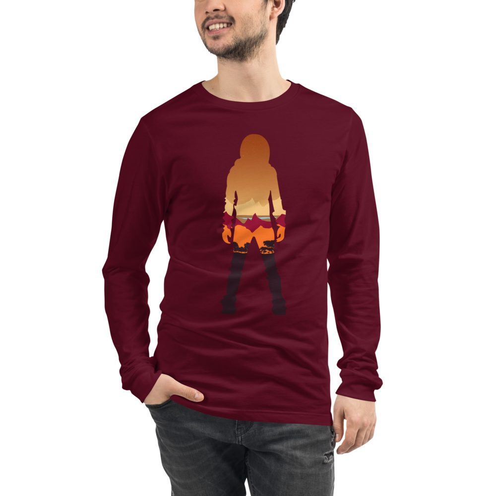 Terraforming Mars/ On Mars Silhouette Unisex Long Sleeve T-Shirt