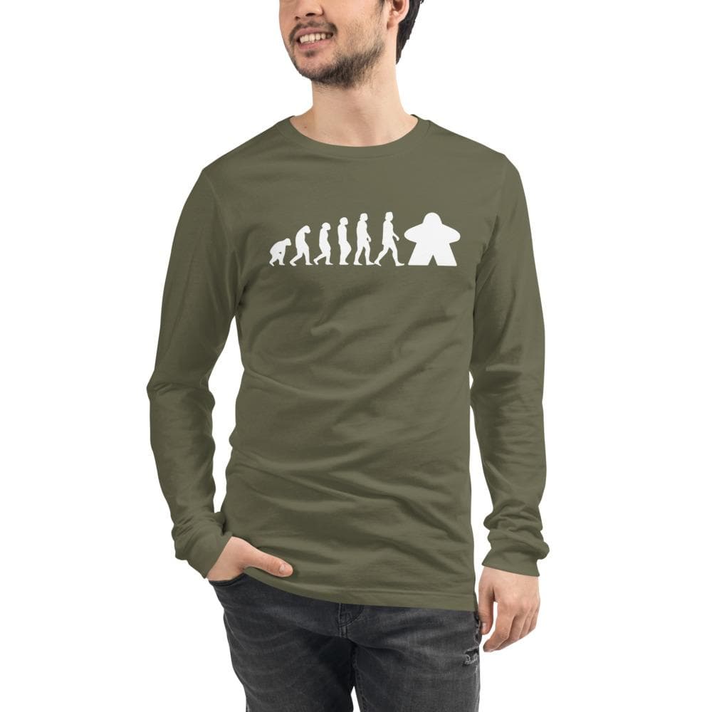 Meeple Evolution Unisex Long Sleeve T-shirt