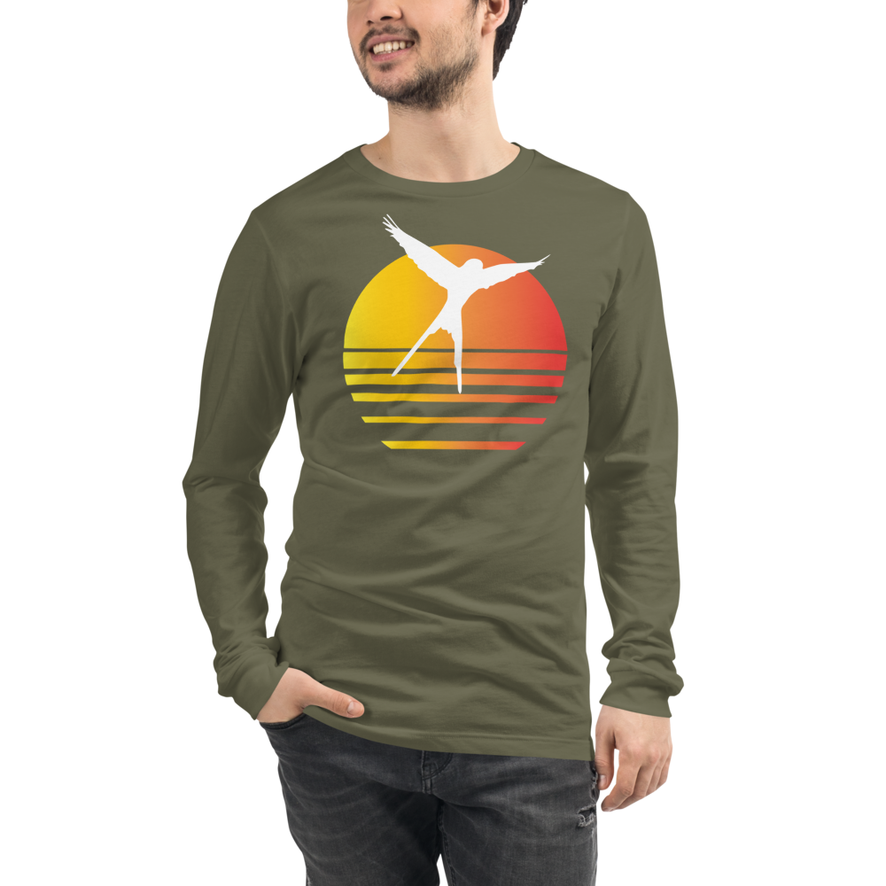 Wingspan Synthwave Unisex Long Sleeve T-Shirt