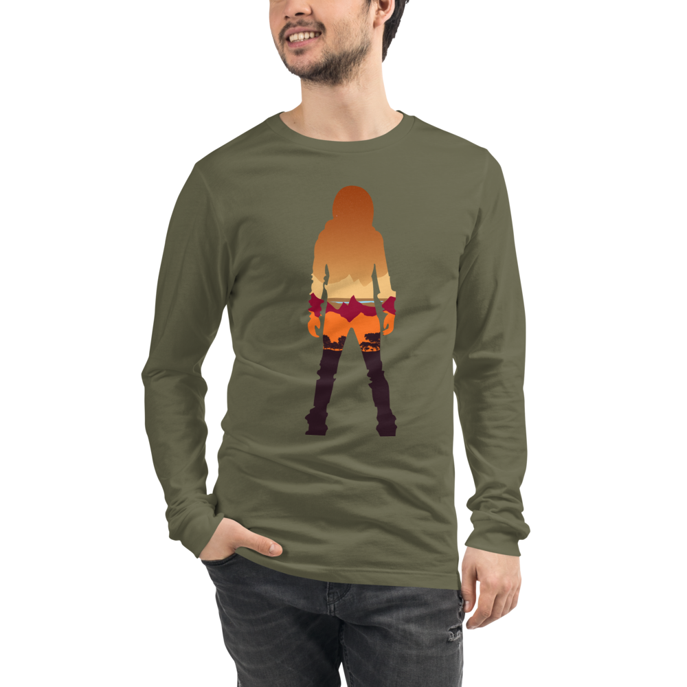 Terraforming Mars/ On Mars Silhouette Unisex Long Sleeve T-Shirt