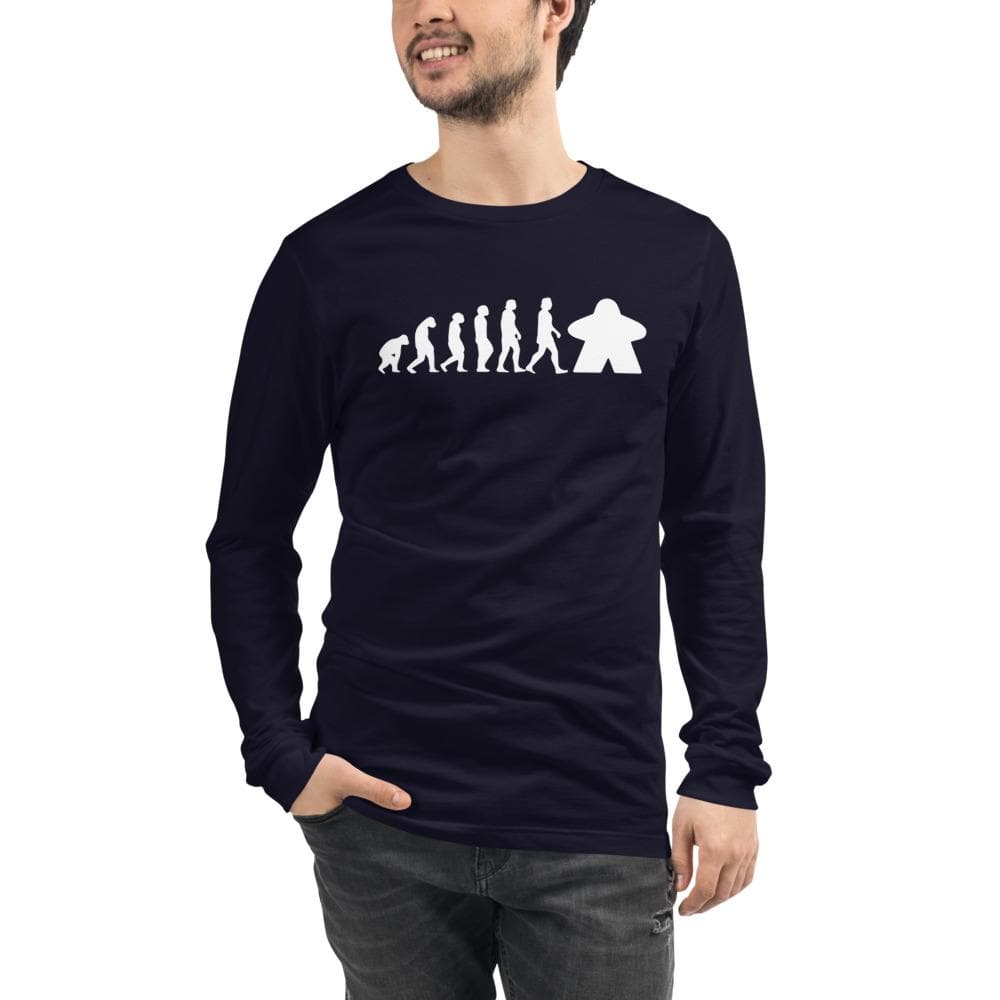 Meeple Evolution Unisex Long Sleeve T-shirt