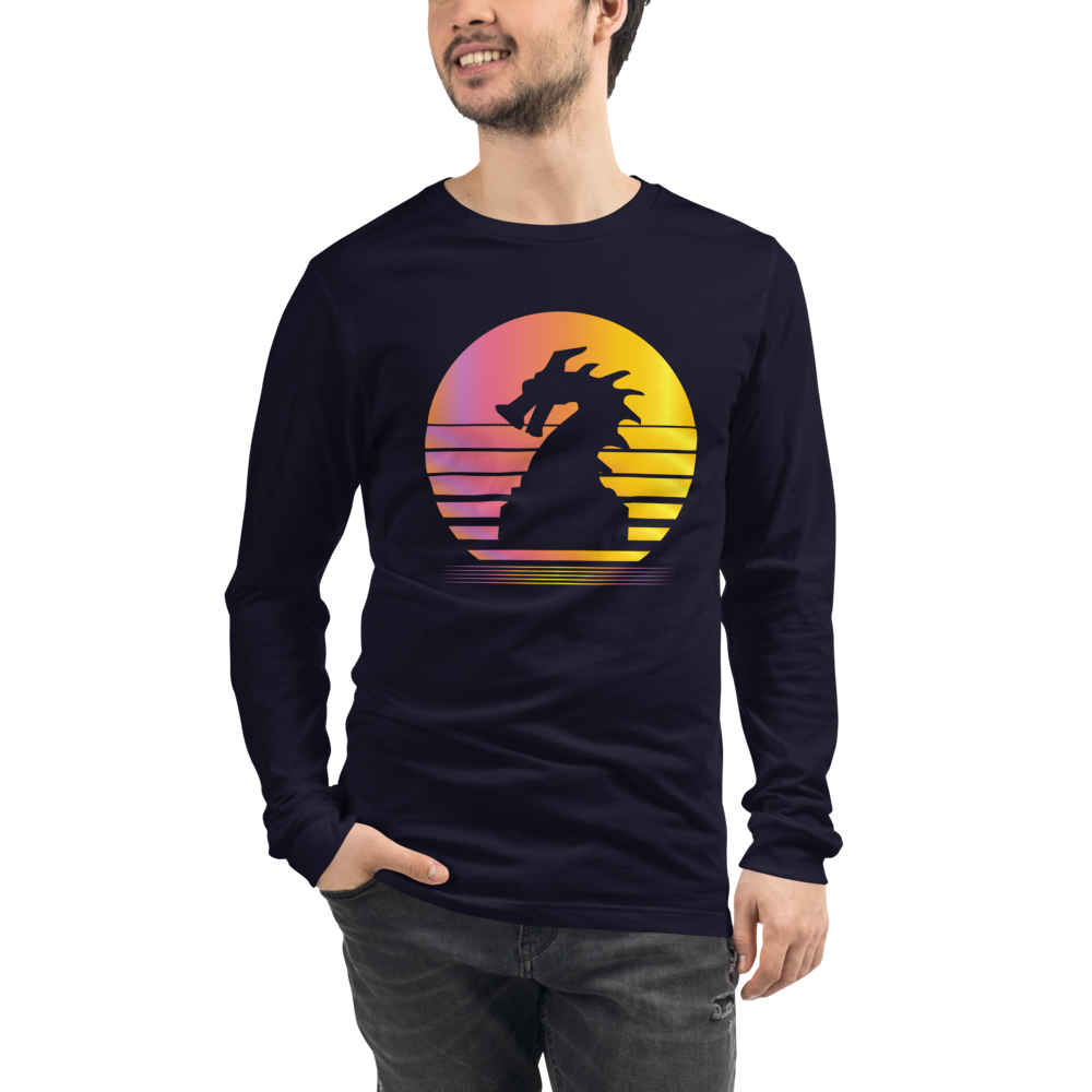 Clank Synthwave Unisex Long Sleeve T-Shirt