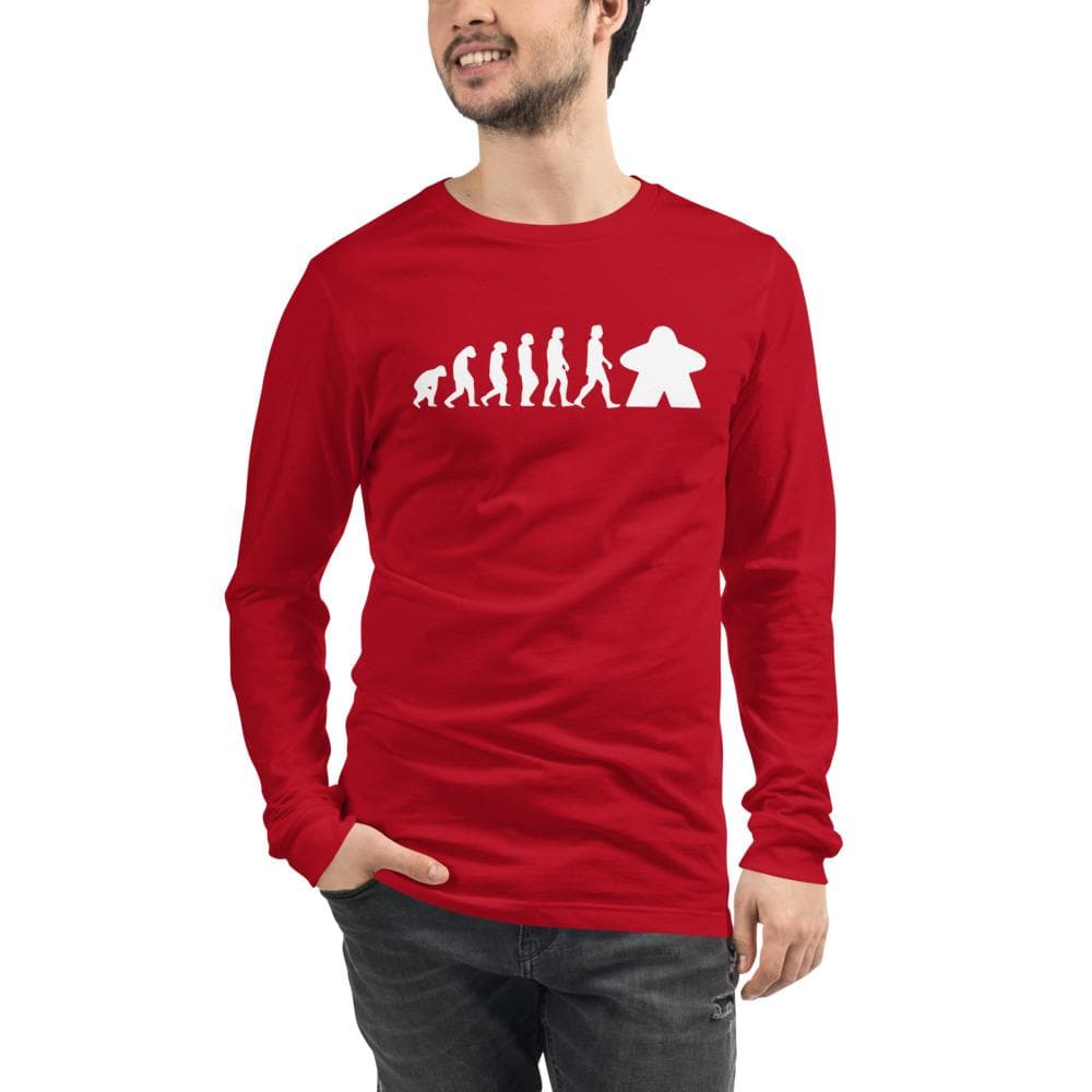 Meeple Evolution Unisex Long Sleeve T-shirt
