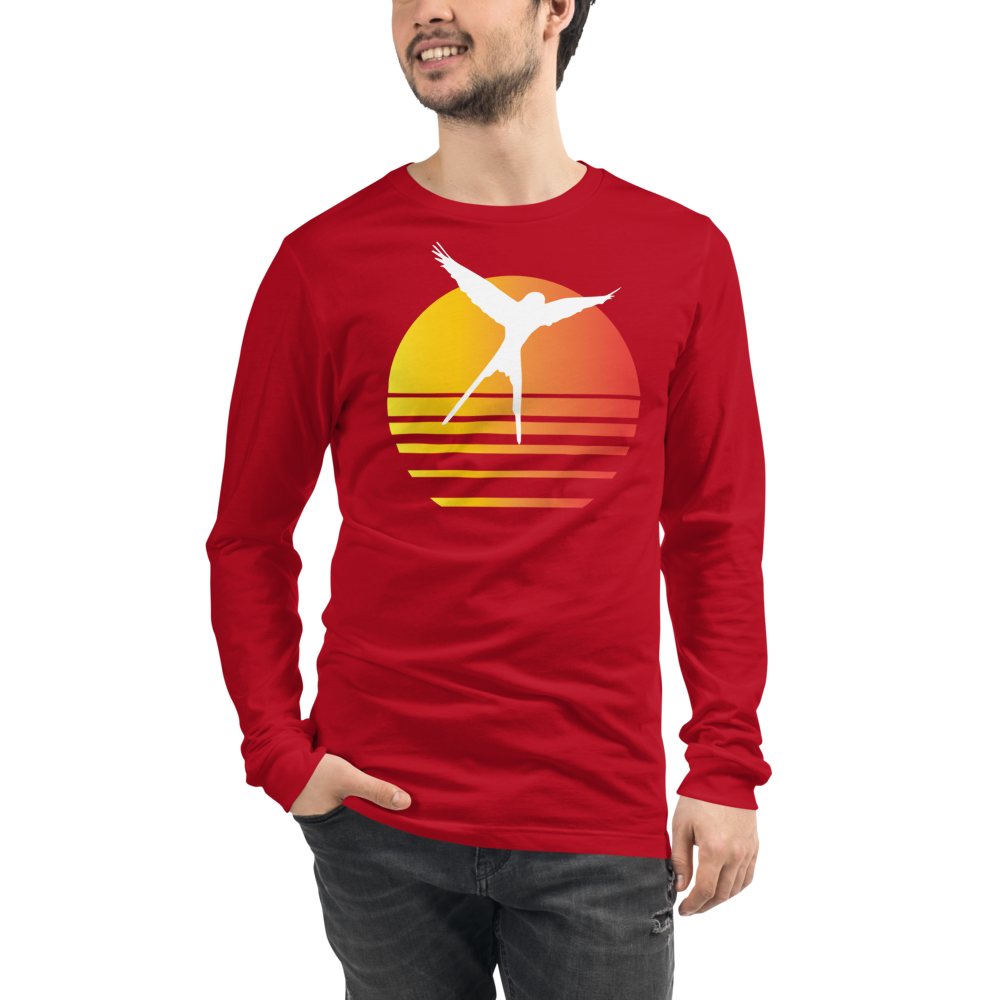 Wingspan Synthwave Unisex Long Sleeve T-Shirt