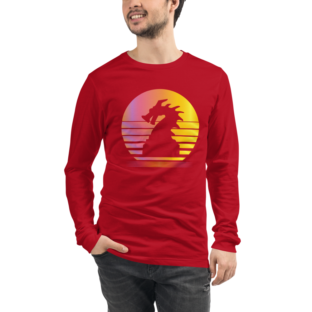 Clank Synthwave Unisex Long Sleeve T-Shirt