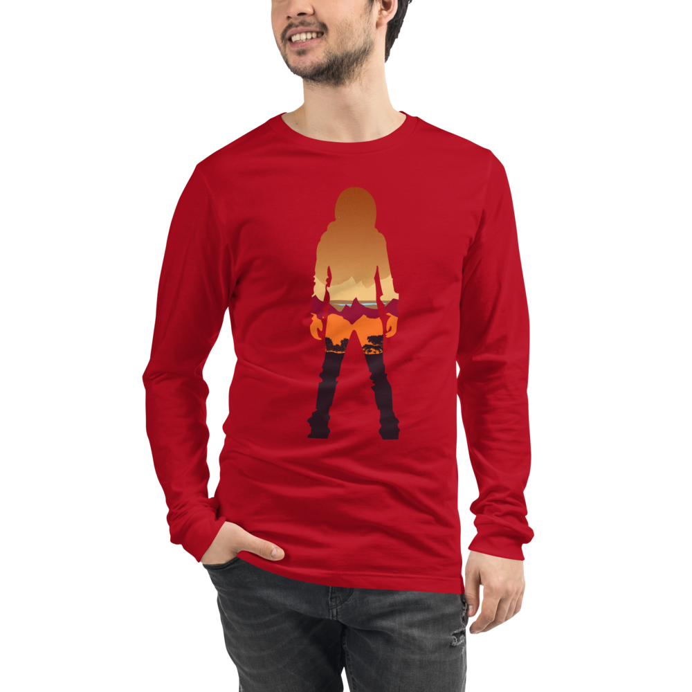 Terraforming Mars/ On Mars Silhouette Unisex Long Sleeve T-Shirt