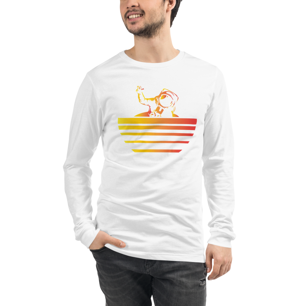 Terraforming Mars/ On Mars Synthwave Unisex Long Sleeve T-Shirt
