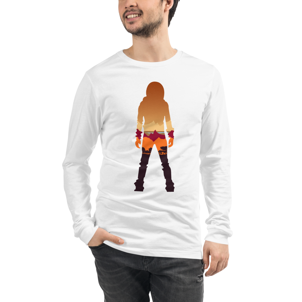 Terraforming Mars/ On Mars Silhouette Unisex Long Sleeve T-Shirt