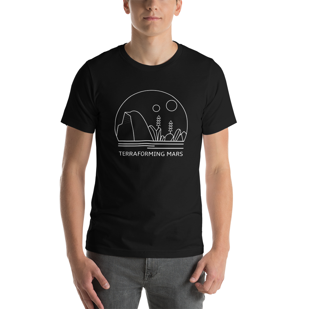 Terraforming Mars Minimalist Line Unisex T-Shirt