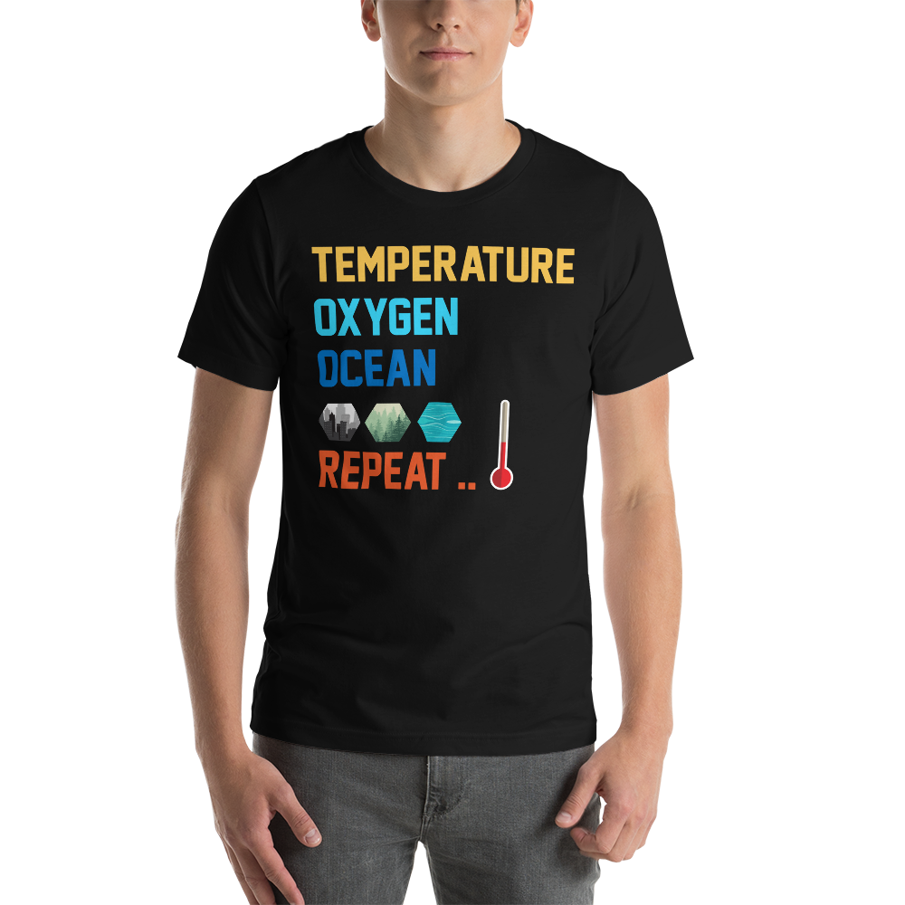 Terraforming Mars Temperature, Oxygen, Ocean, Repeat Unisex T-Shirt