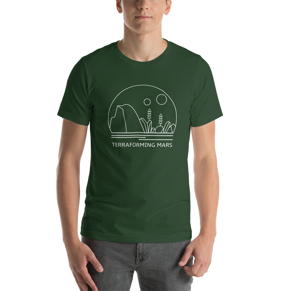 Terraforming Mars Minimalist Line Unisex T-Shirt