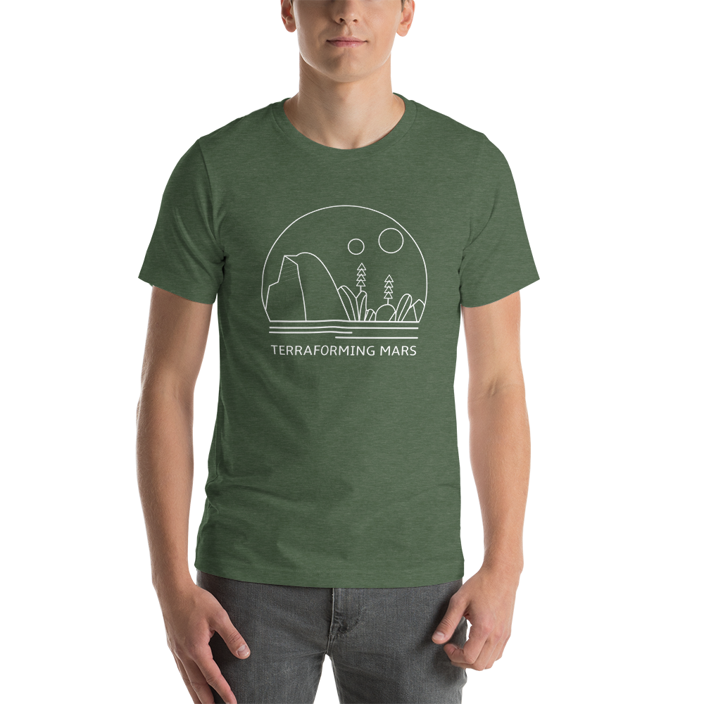 Terraforming Mars Minimalist Line Unisex T-Shirt
