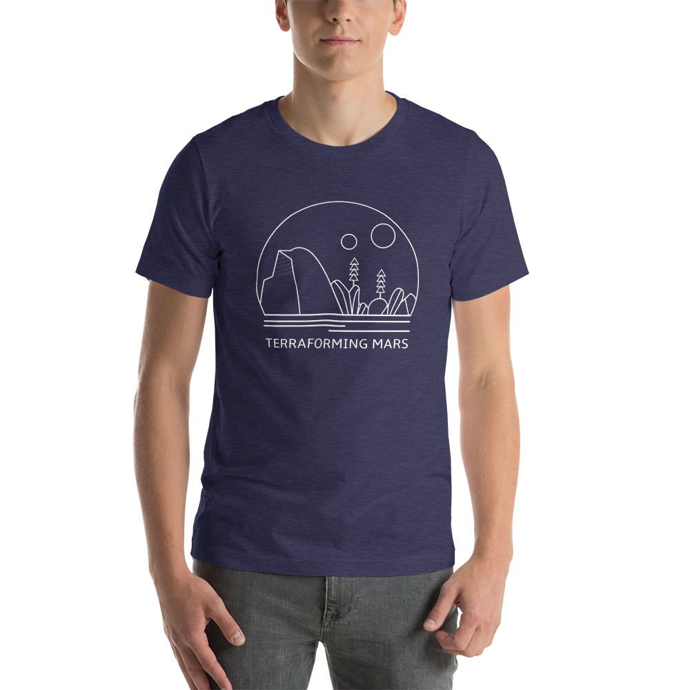 Terraforming Mars Minimalist Line Unisex T-Shirt