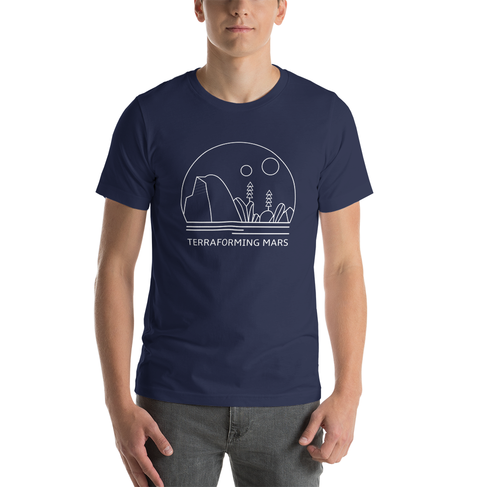 Terraforming Mars Minimalist Line Unisex T-Shirt