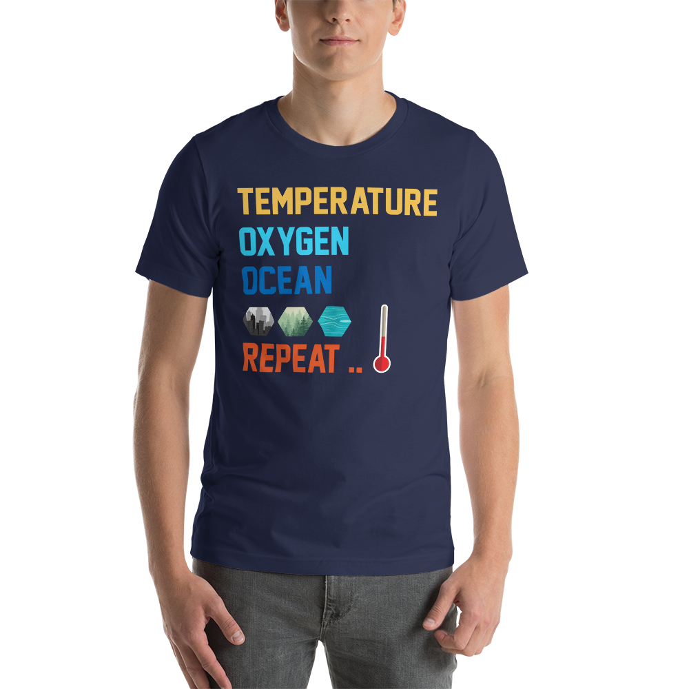 Terraforming Mars Temperature, Oxygen, Ocean, Repeat Unisex T-Shirt