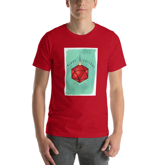 Merry Critmas D20 Christmas Dungeon RPG Unisex T-Shirt