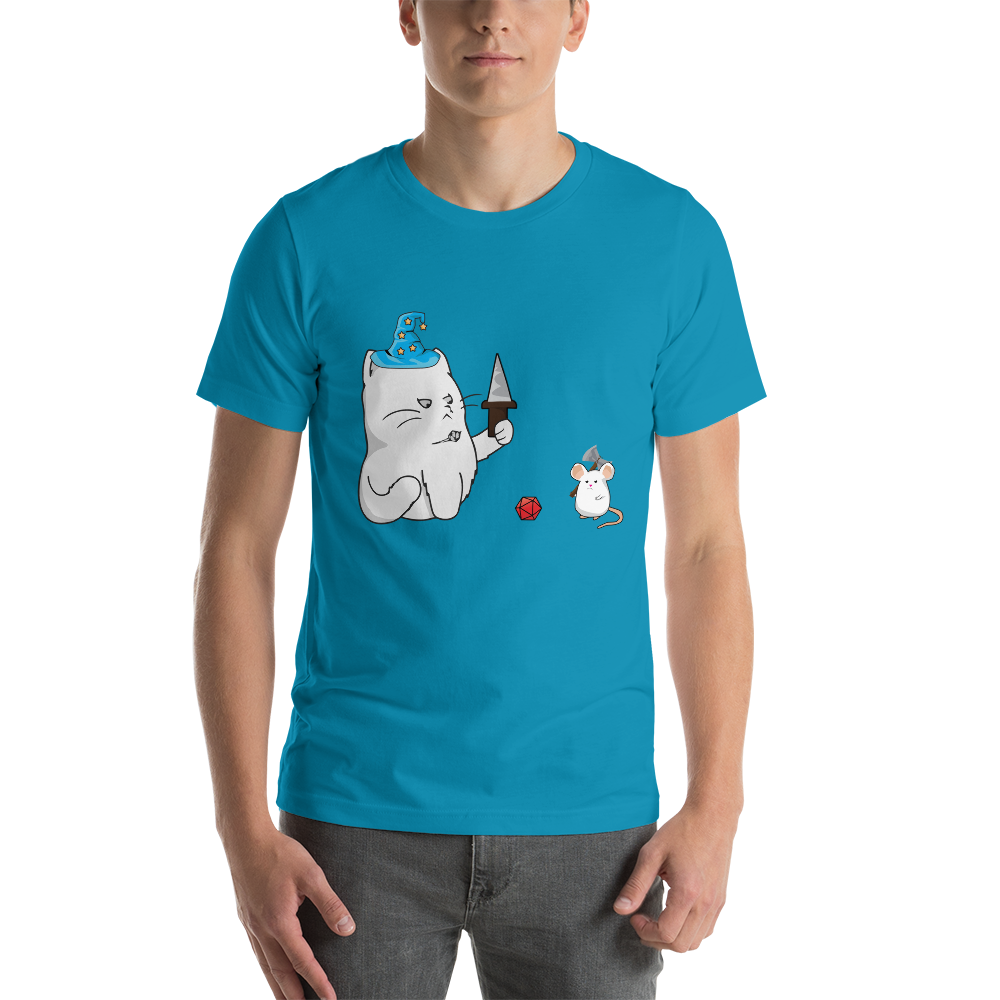 Cat and Mouse Adventure Party Dungeon RPG Unisex T-Shirt