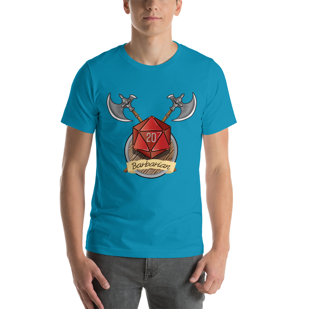 Barbarian Fantasy RPG D20 Character Class Unisex T-Shirt