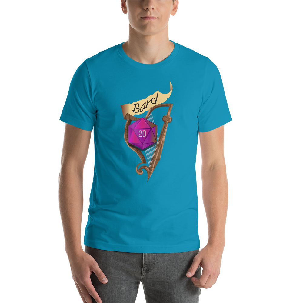 Bard Fantasy RPG D20 Character Class Unisex T-Shirt