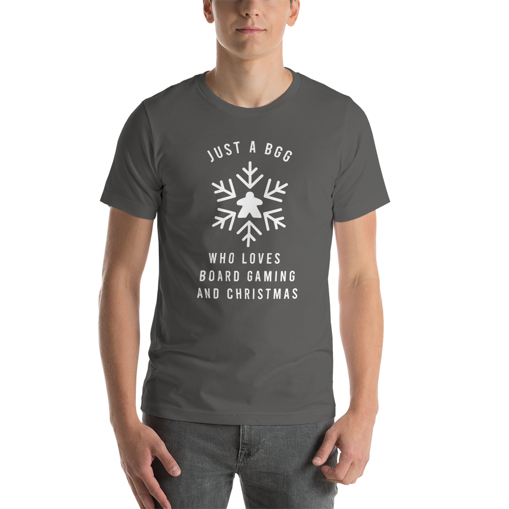 Just a BGG Who Loves Board Gaming And Christmas Festive Unisex T-Shirt