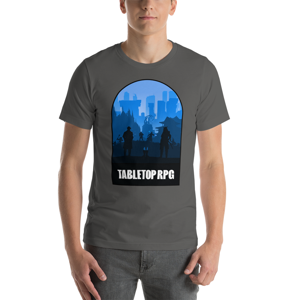 Tabletop RPG (Blue) Board Game Mechanic Unisex T-Shirt