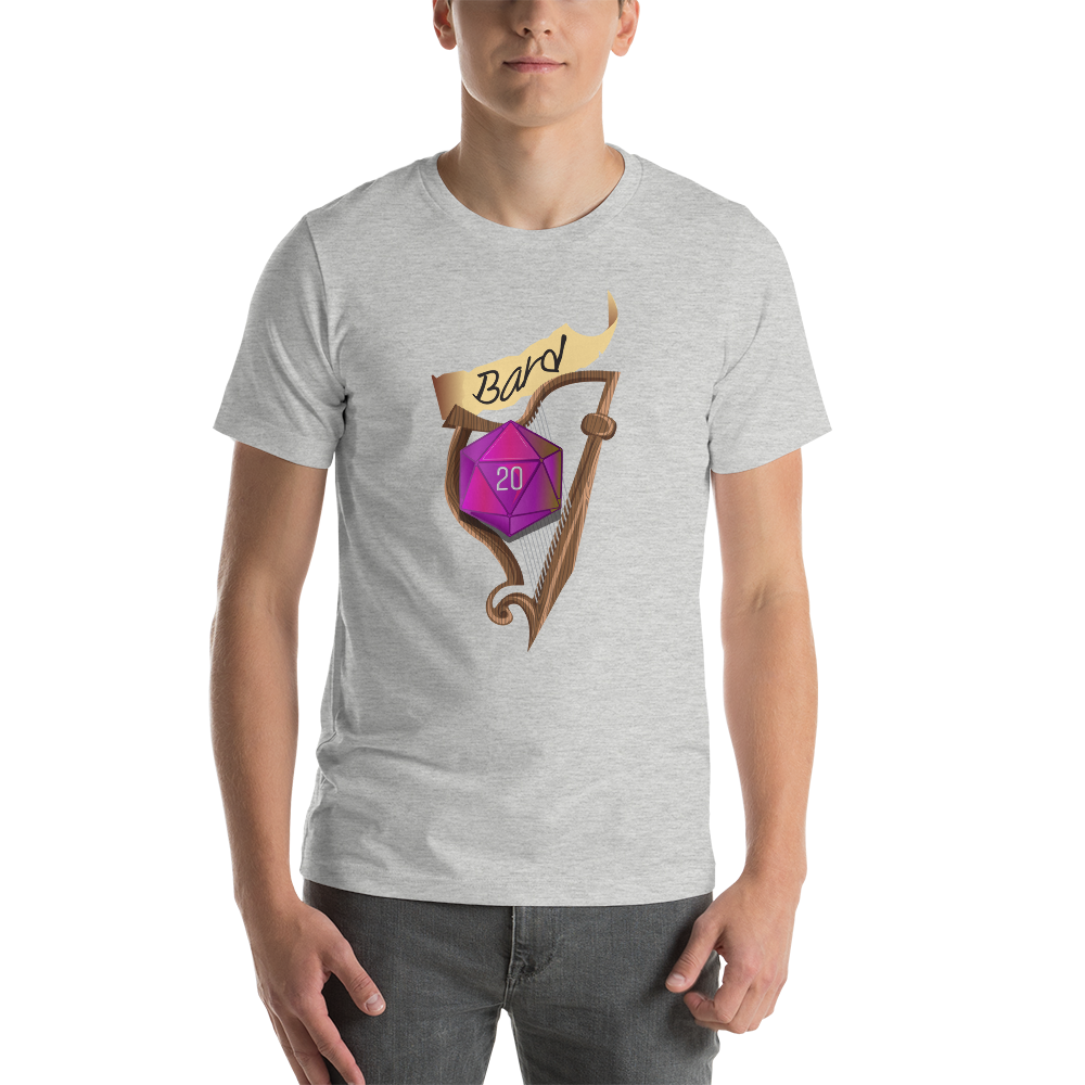 Bard Fantasy RPG D20 Character Class Unisex T-Shirt