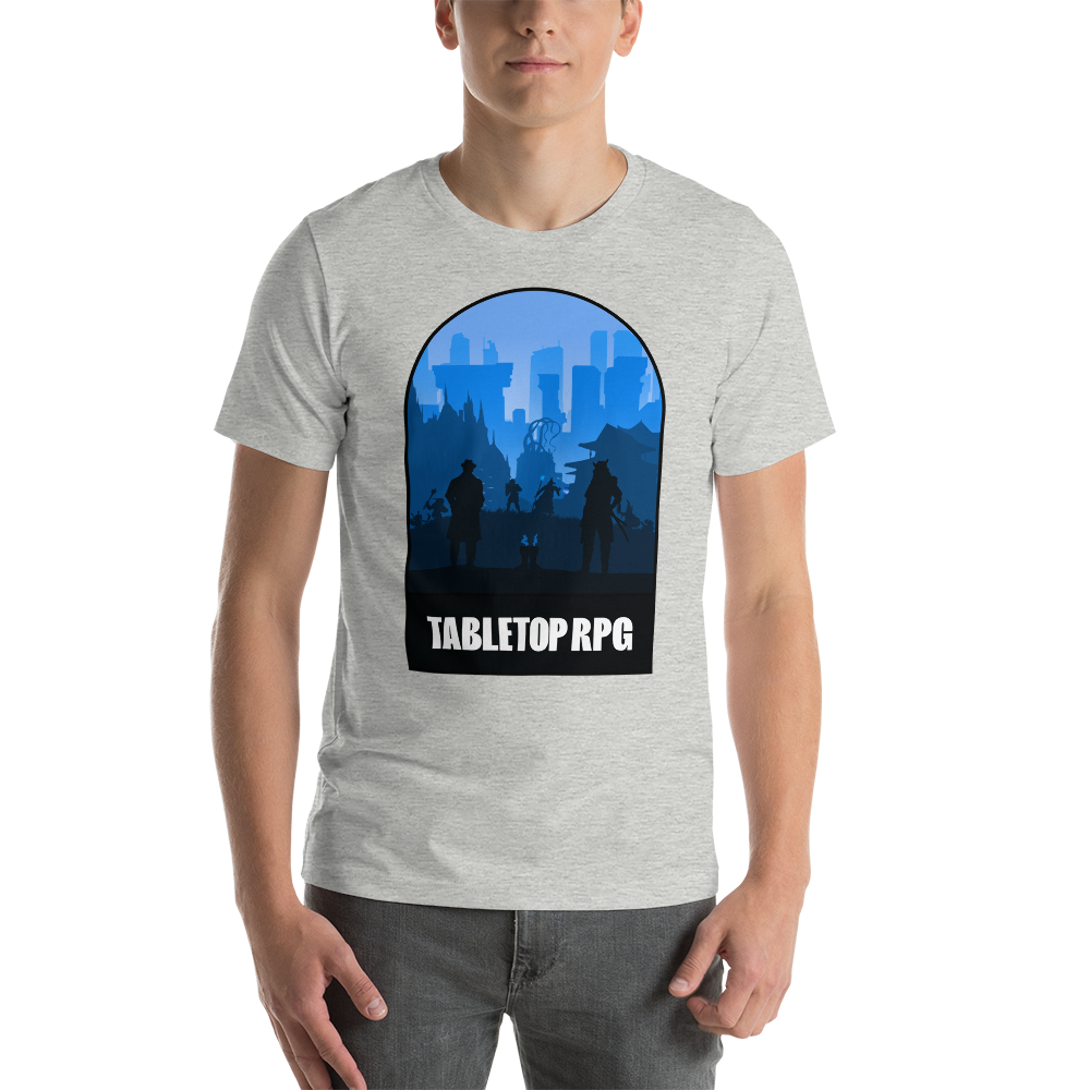 Tabletop RPG (Blue) Board Game Mechanic Unisex T-Shirt