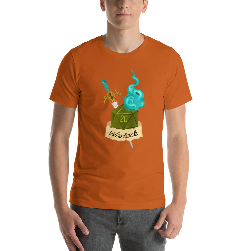 Warlock Fantasy RPG D20 Character Class Unisex T-Shirt