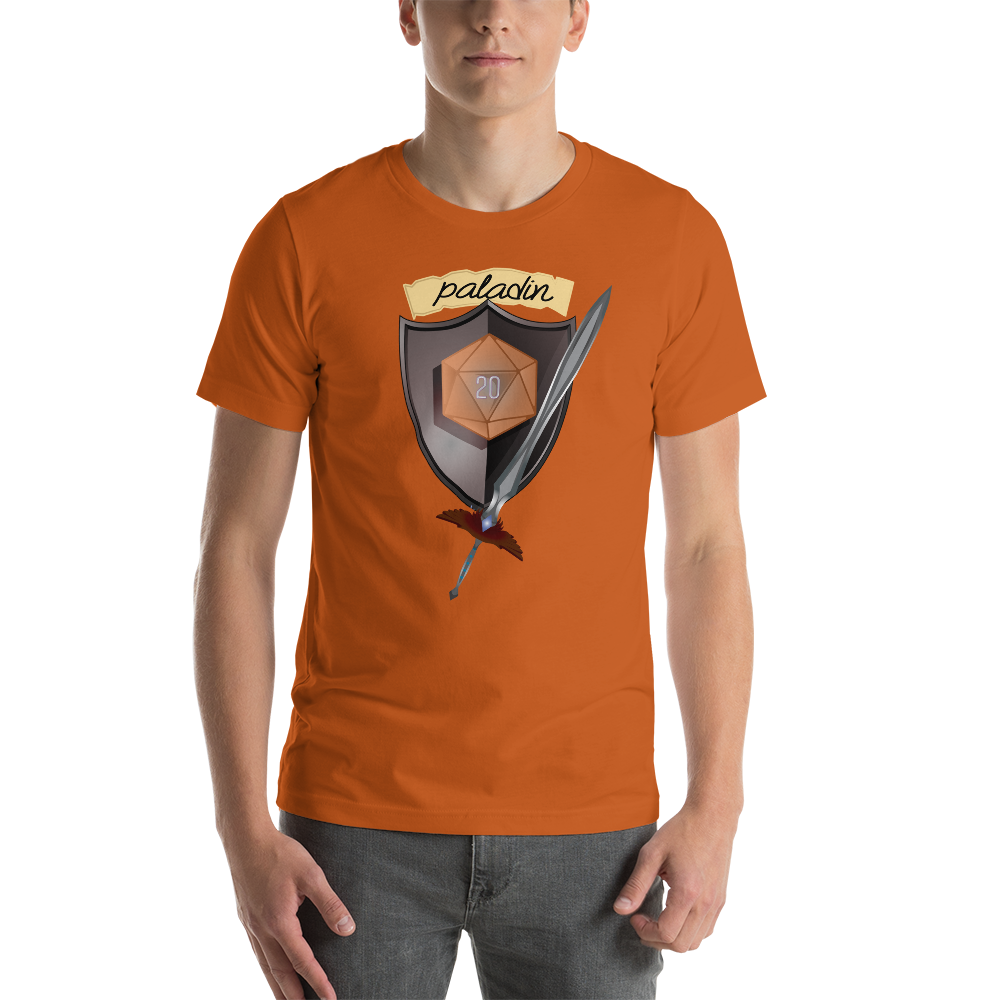 Paladin Fantasy RPG D20 Character Class Unisex T-Shirt