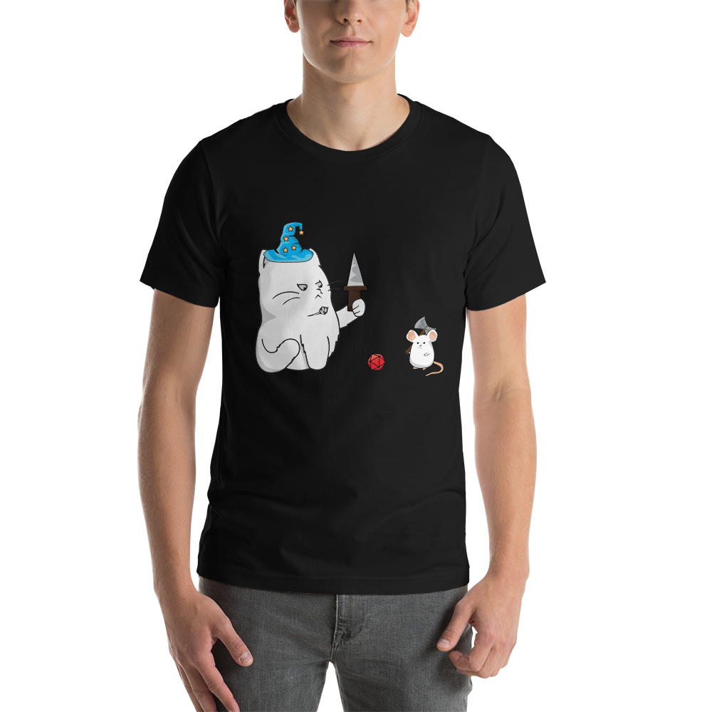 Cat and Mouse Adventure Party Dungeon RPG Unisex T-Shirt