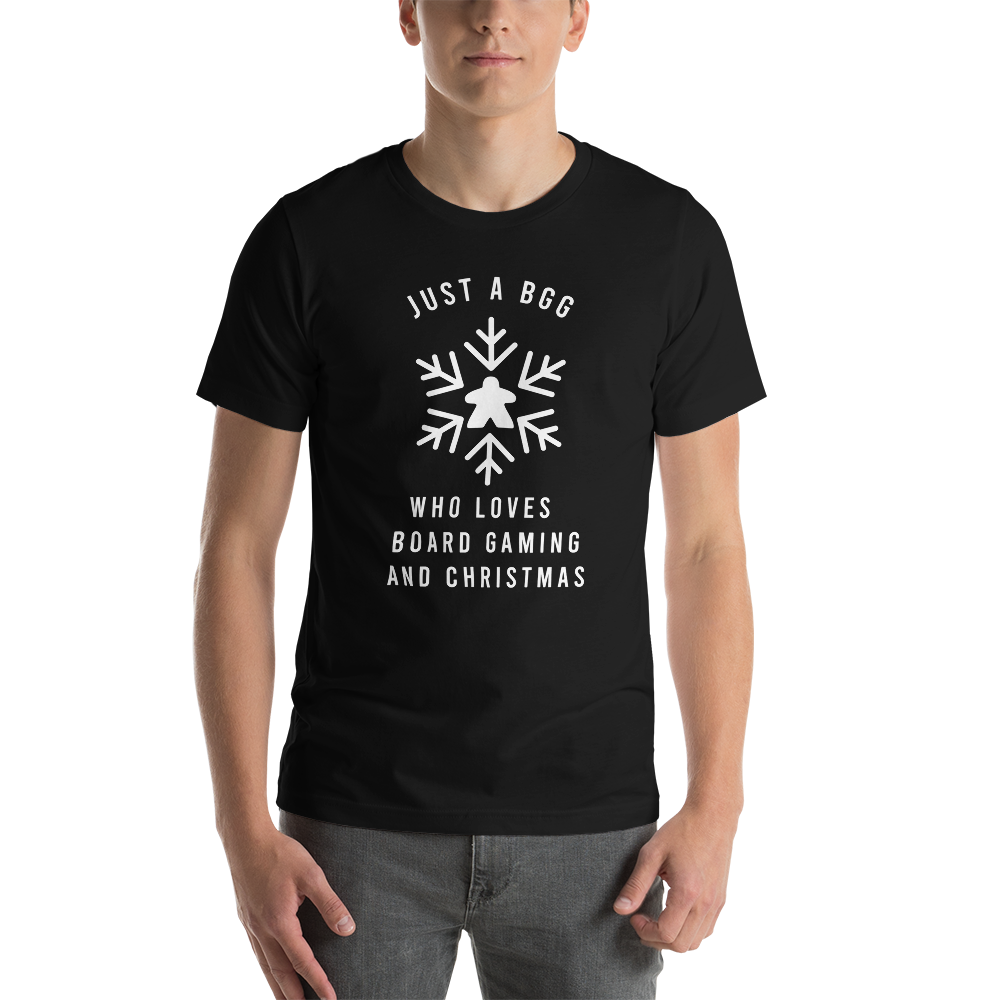 Just a BGG Who Loves Board Gaming And Christmas Festive Unisex T-Shirt