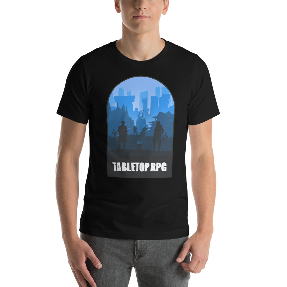 Tabletop RPG (Blue) Board Game Mechanic Unisex T-Shirt