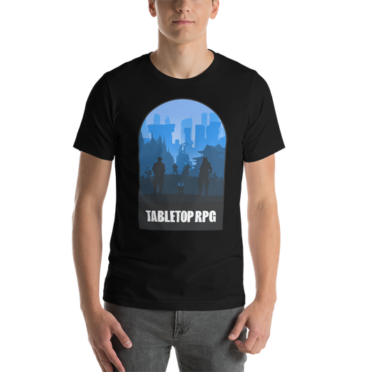 Tabletop RPG (Blue) Board Game Mechanic Unisex T-Shirt