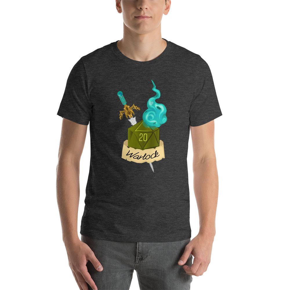 Warlock Fantasy RPG D20 Character Class Unisex T-Shirt
